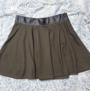 Army Green Skater Skirt